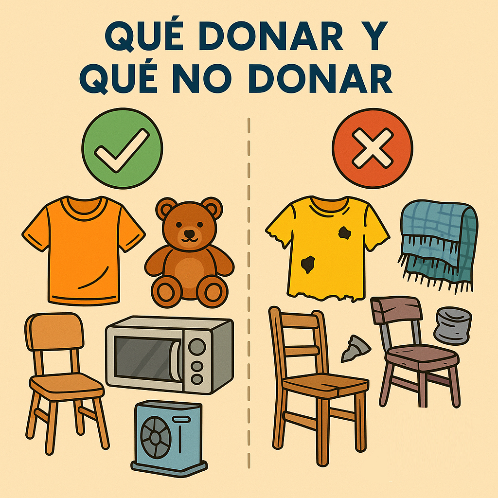 Guía para Donar: Lo que si y lo que no